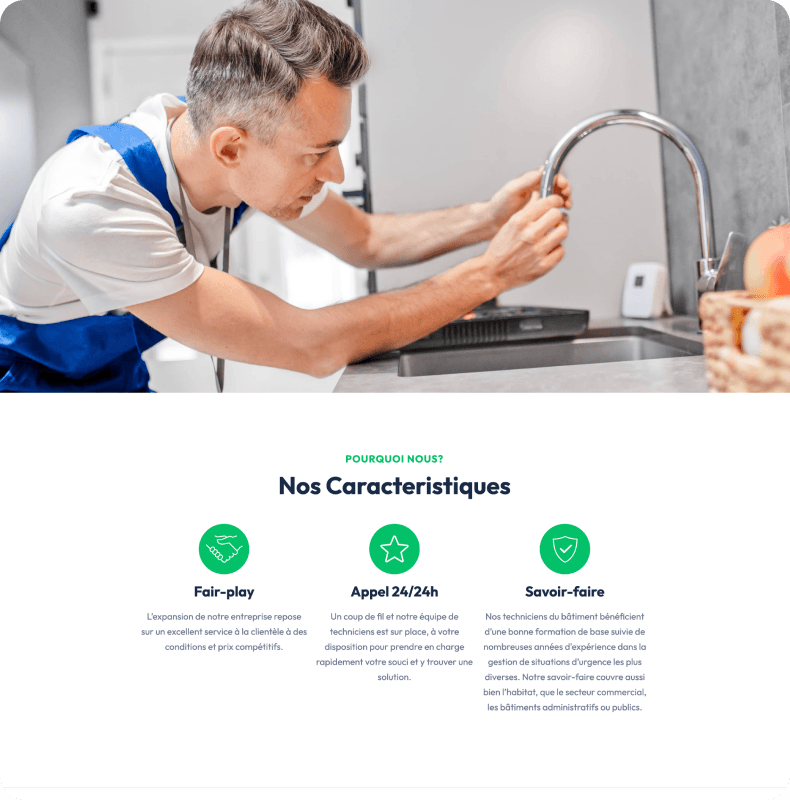 Le Plombier GmbH — plumbing company website